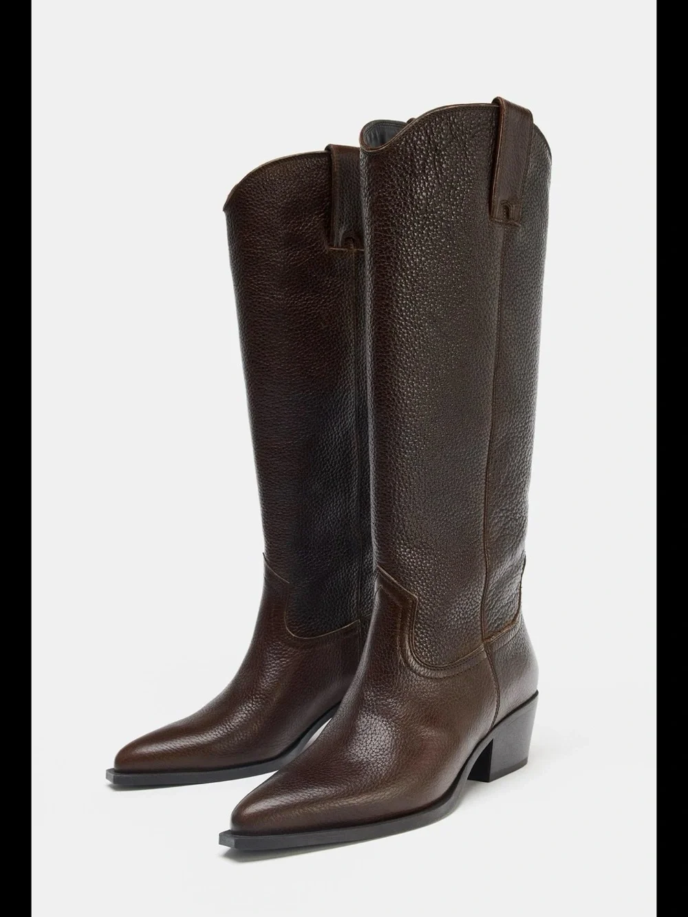 ZARA  100% Leather NWT LEATHER ❗️HIGH BOOTS SIZE 6.5